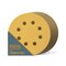 Powertec 5 in. x 8 Holes, 150 Grit, A/O Hook & Loop Sanding Disc, Gold, 100PK 44015G-50-P2 - alternate 1